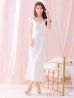 画像5: Lサイズあり【DEA. by ROBE de FLEURS/ディアバイローブドフルール】肩フリル/ ダブルボタン/ スリット/ ミモレ丈/ ミディアムドレス/ キャバドレス[OF2]