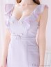 画像24: Lサイズあり【DEA. by ROBE de FLEURS/ディアバイローブドフルール】肩フリル/ ダブルボタン/ スリット/ ミモレ丈/ ミディアムドレス/ キャバドレス[OF2]