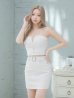 画像30: XSサイズあり【ROBE de FLEURS Glossy/ローブ・ド・フルール グロッシー】ジッパー/ シンプル/ ワンカラー/ バックルベルト/ セットアップ/ キャミソール/ タイト/ ミニドレス/ キャバドレス[OF2]