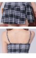 画像11: XSサイズあり【ROBE de FLEURS/ローブドフルール】セットアップ/ ツイード/ チェック/ キャミソール/ フロントジップ/ フレア/ ミニドレス/ キャバドレス[OF2]