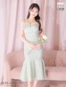 画像24: 【ROBE de FLEURS/ローブドフルール】ショルダーリボン/ ギンガムチェック/ マーメイド/ ミディアムドレス/ キャバドレス[OF2]