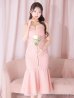 画像13: 【ROBE de FLEURS/ローブドフルール】ショルダーリボン/ ギンガムチェック/ マーメイド/ ミディアムドレス/ キャバドレス[OF2]