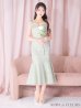 画像25: 【ROBE de FLEURS/ローブドフルール】ショルダーリボン/ ギンガムチェック/ マーメイド/ ミディアムドレス/ キャバドレス[OF2]