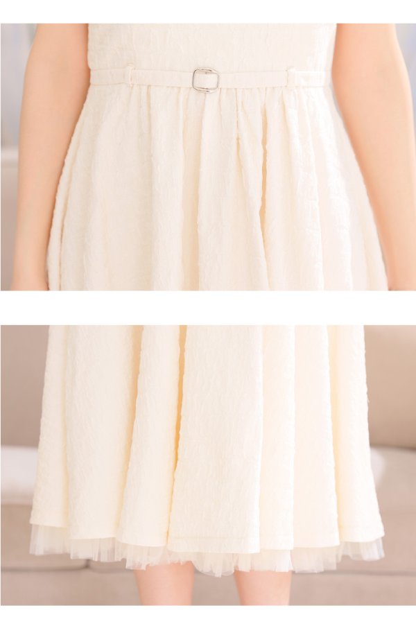 画像19: Lサイズあり【DEA./ディア】襟付き/ ノースリーブ/ ボリュームフレア/ ミディアムドレス/ キャバドレス【OF08】