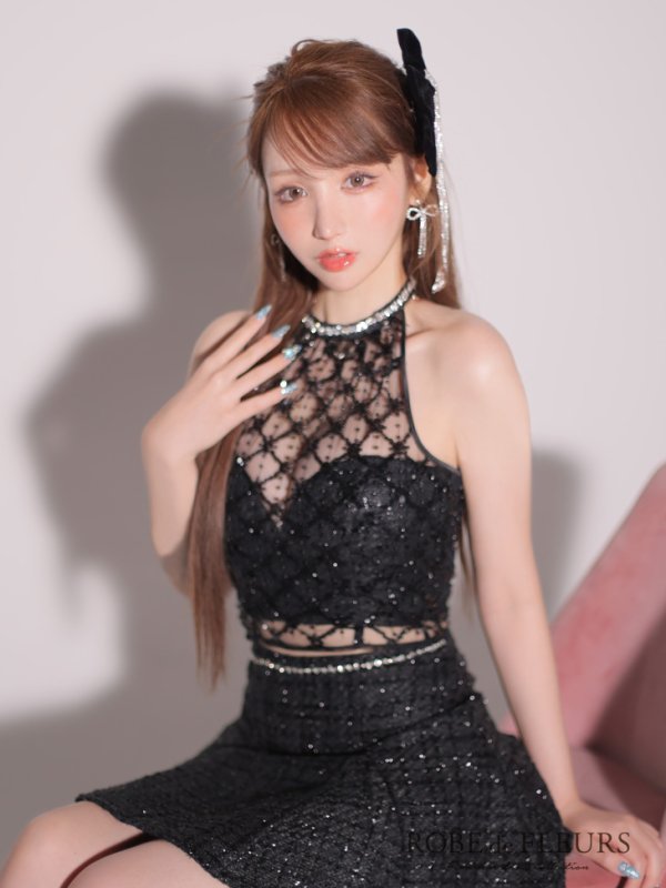 ブラック モデル:らいか 身長:163cm:Sサイズ