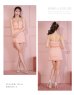 画像7: XSサイズあり【ROBE de FLEURS/ローブドフルール】バストジッパー/ ショルダーリボン/ チェック/ セットアップ/ ストレッチ/ ミニドレス/ キャバドレス[OF2]