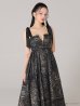 画像10: Lサイズあり【DEA.by ROBE de FLEURS/ディアバイローブドフルール】ジャガード/ フレア/ サテンリボン/ ミモレ丈/ ミディアムドレス/ キャバドレス[OF2]