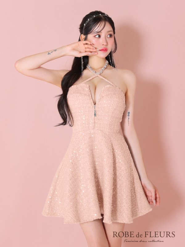 ピンク モデル:カルア 身長:156cm 着用サイズ:Sサイズ