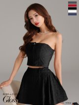 XSサイズあり【Glossy/グロッシー】スエード/ チェック/ ベア/ プリーツ/ フレア/ セットアップ/ ミニドレス/ キャバドレス[OF2]【一部予約商品/8月下旬発送予定】
