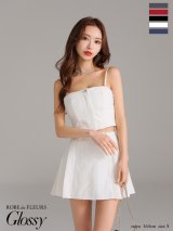 XSサイズあり【Glossy/グロッシー】スエード/ チェック/ ベア/ プリーツ/ フレア/ セットアップ/ ミニドレス/ キャバドレス[OF2]【一部予約商品/8月下旬発送予定】