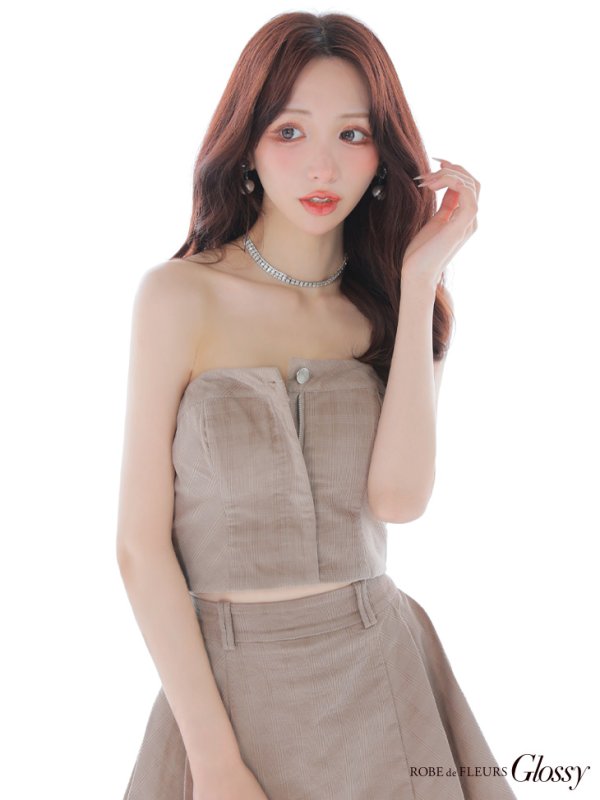 ブラウン モデル:らいか 身長:163cm 着用サイズ:Sサイズ