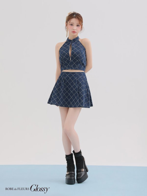 ネイビー モデル:ももか 身長:156cm 着用サイズ:Sサイズ
