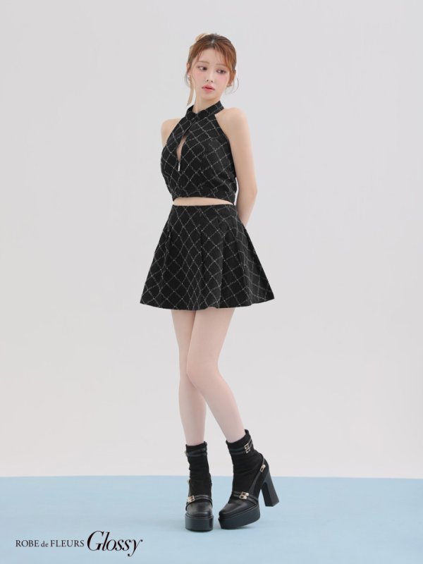 ブラック モデル:ももか 身長:156cm 着用サイズ:Sサイズ