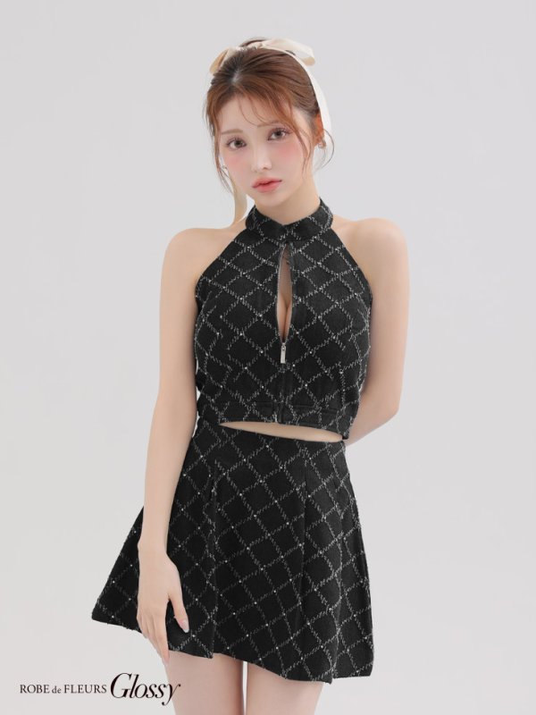 ブラック モデル:ももか 身長:156cm 着用サイズ:Sサイズ