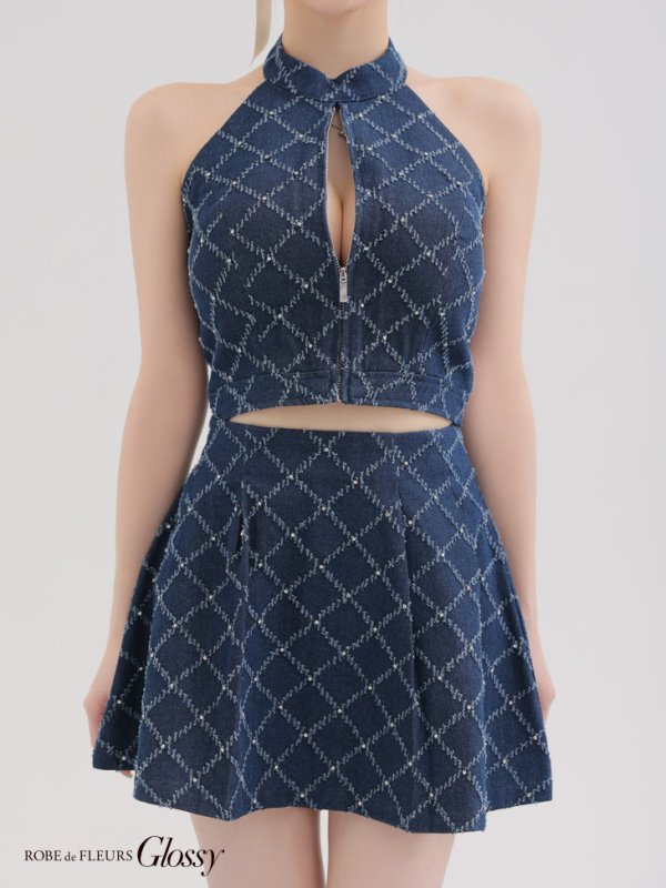 ネイビー モデル:ももか 身長:156cm 着用サイズ:Sサイズ