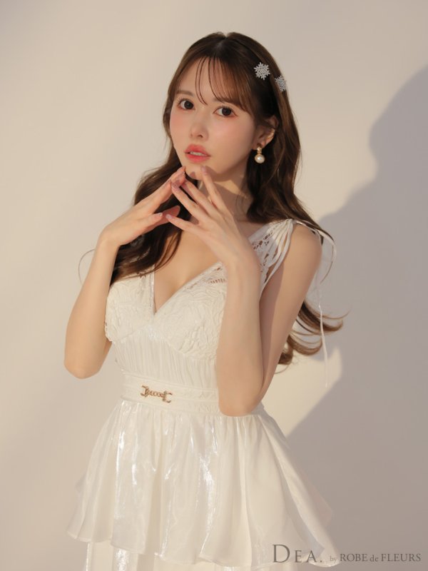 ホワイト モデル:ゆめ 身長:160cm 着用サイズ:Sサイズ