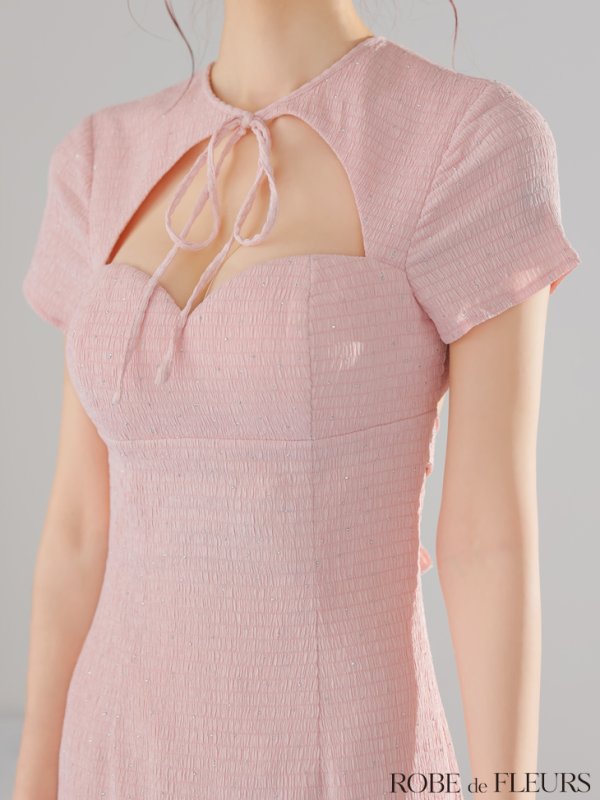 ピンク　モデル：らいか　身長：163cm　着用サイズ：Sサイズ