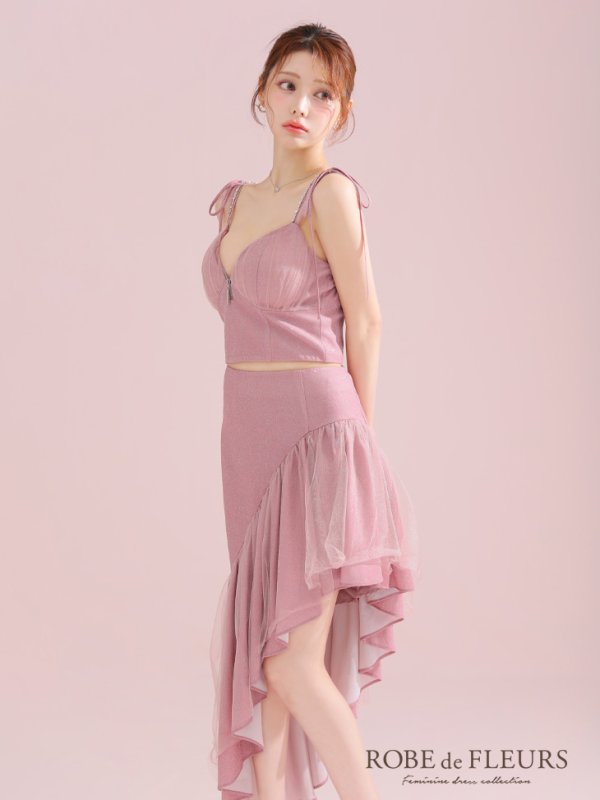 ピンク モデル:ももか 身長:156cm 着用サイズ:Sサイズ