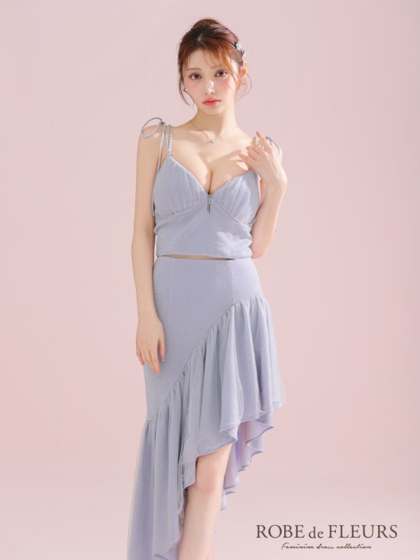 ブルー モデル:ももか 身長:156cm 着用サイズ:Sサイズ