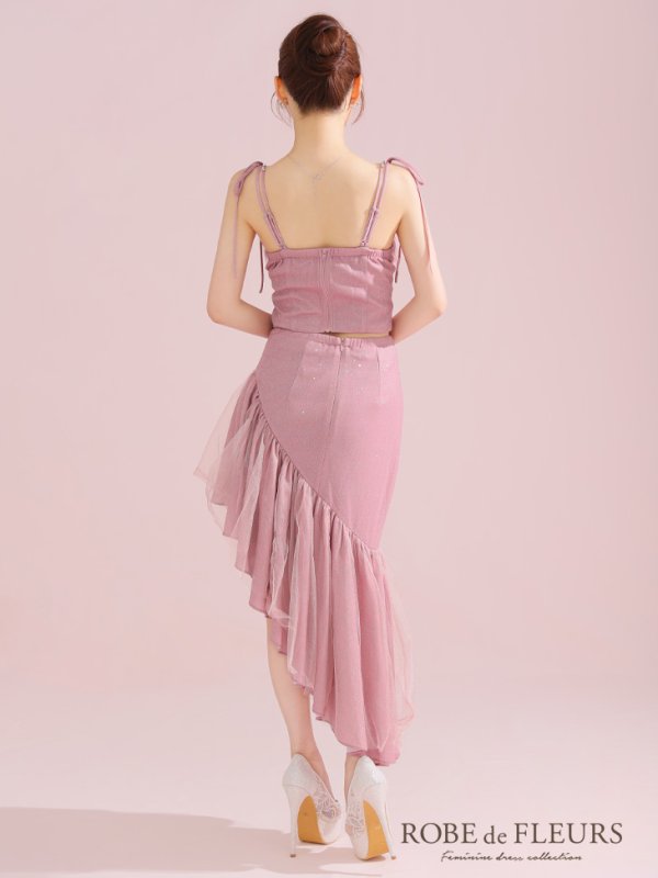 ピンク モデル:ももか 身長:156cm 着用サイズ:Sサイズ