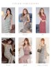 画像14: Lサイズあり【DEA.by ROBE de FLEURS/ディアバイローブドフルール】スプリングツイード/ マーメイド/ フリル/ ゴールドボタン/ ジップ/ ミモレ丈/ ワンピース/ キャバドレス[OF2]