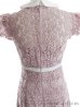 画像32: XSサイズあり【ROBE de FLEURS/ローブドフルール】襟付きリボン/ フラワーレース/ タイト/ ショートスリーブ/ ミニドレス/ キャバドレス[OF2]