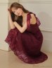 画像5: Lサイズあり【DEA. by ROBE de FLEURS/ディアバイローブドフルール】ラメツイード/ チェックオーガンジー/ キャミソール/ Aライン/ フレア/ ミモレ丈/ ミディアム丈/ ワンピース/ ミディアムドレス/ キャバドレス[OF2]