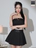 ブラックデニム モデル：まおちゃる　身長：158cm　着用サイズ：Sサイズ