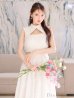画像9: XS-Lサイズあり【DEA. by ROBE de FLEURS/ディアバイローブドフルール】バストオープンカット/ ウエストスリット/ チェック/ フレア/ ロング/ ミディアムドレス/ キャバドレス[OF2]