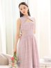 画像10: XS-Lサイズあり【DEA. by ROBE de FLEURS/ディアバイローブドフルール】バストオープンカット/ ウエストスリット/ チェック/ フレア/ ロング/ ミディアムドレス/ キャバドレス[OF2]