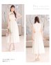 画像15: XS-Lサイズあり【DEA. by ROBE de FLEURS/ディアバイローブドフルール】バストオープンカット/ ウエストスリット/ チェック/ フレア/ ロング/ ミディアムドレス/ キャバドレス[OF2]