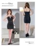 画像9: XSサイズあり【ROBE de FLEURS Glossy/ローブ・ド・フルール グロッシー】ラメニット/ バストカット/ ビジュー/ ストラップ/ タイト/ セットアップ/ ミニドレス/ キャバドレス[OF2]
