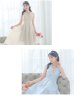画像10: Lサイズあり【DEA.by ROBE de FLEURS/ディアバイローブドフルール】バストベルト/ チェック/ オーガンジー/ ノースリーブ/ フレア/ ミディアムドレス/ キャバドレス[OF2]