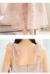画像27: XS-Lサイズあり【DEA. by ROBE de FLEURS/ディアバイローブドフルール】肩リボン/ チェック柄/ オーガンジー/ フレア/ ロング/ キャミ/ ミディアムドレス/ キャバドレス[OF2]