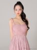 画像39: Lサイズあり【DEA.by ROBE de FLEURS/ディアバイローブドフルール】チュールチェック/ ベルトデザイン/ キャミ/ フレア/ ミモレ丈/ ミディアムドレス/ キャバドレス[OF2]