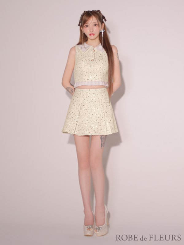 ホワイト モデル:らいか 身長:163cm 着用サイズ:Sサイズ