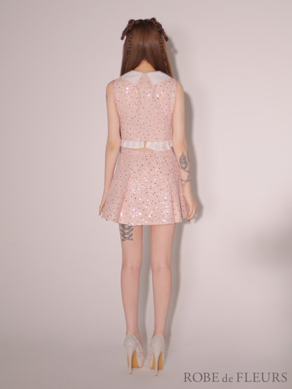 ピンク モデル:らいか 身長:163cm 着用サイズ:Sサイズ