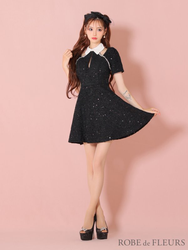ブラック モデル:みみ 身長:162cm 着用サイズ:Sサイズ