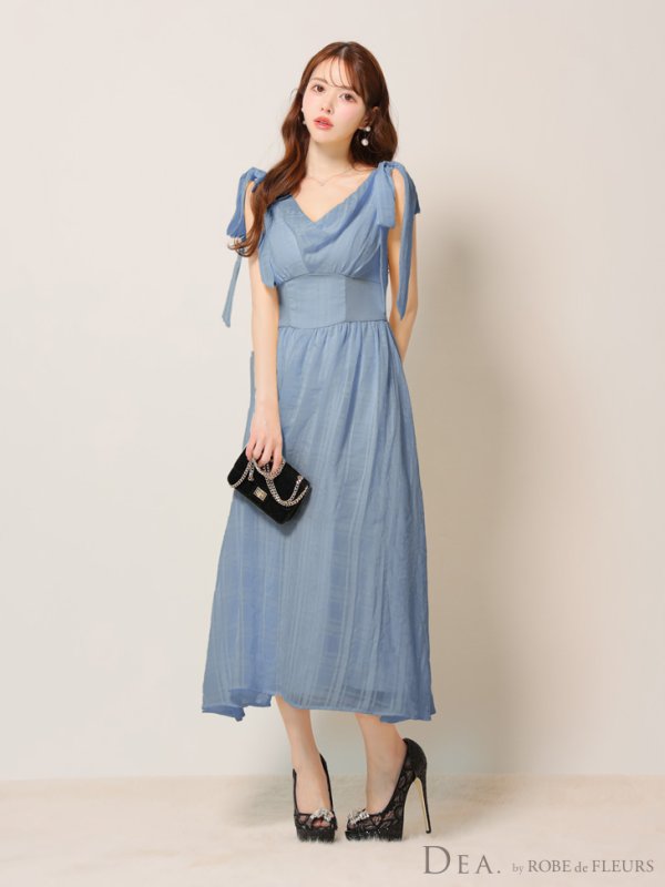 ブルー モデル:ゆめ 身長:160cm 着用サイズ:Sサイズ