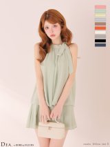 XSサイズあり【DEA./ディア】サテン/ シフォン/ フレア/ セットアップ/ ミニドレス/ キャバドレス[OF08]【一部予約商品/3月上旬発送予定】