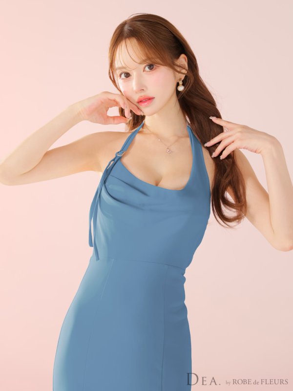 ブルー モデル：ゆめ　身長：160cm　着用サイズ：Sサイズ