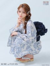 【ROBE de FLEURS/ローブドフルール】 Floral print yukata/フラワープリント浴衣 / FM3379/ [y/YMT]