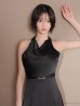 ブラック モデル：りこ　身長：156cm　着用サイズ：Sサイズ