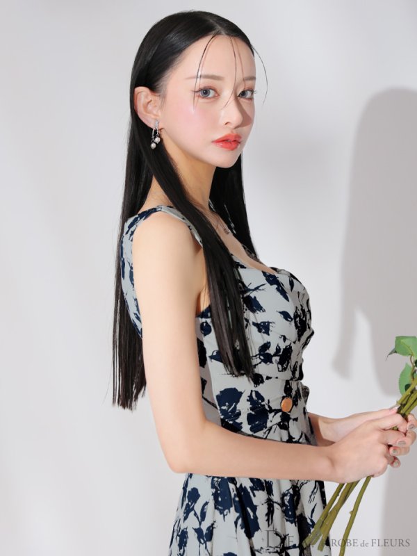 ブルーxネイビー モデル:まおちゃる 身長:160cm 着用サイズ:Sサイズ