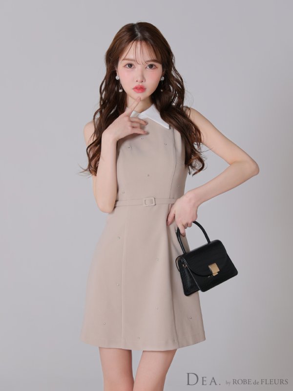 ベージュ モデル:ゆめ 身長:160cm 着用サイズ:Sサイズ