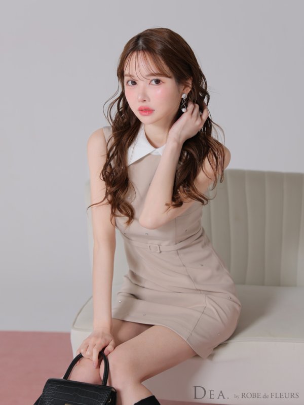 ベージュ モデル:ゆめ 身長:160cm 着用サイズ:Sサイズ