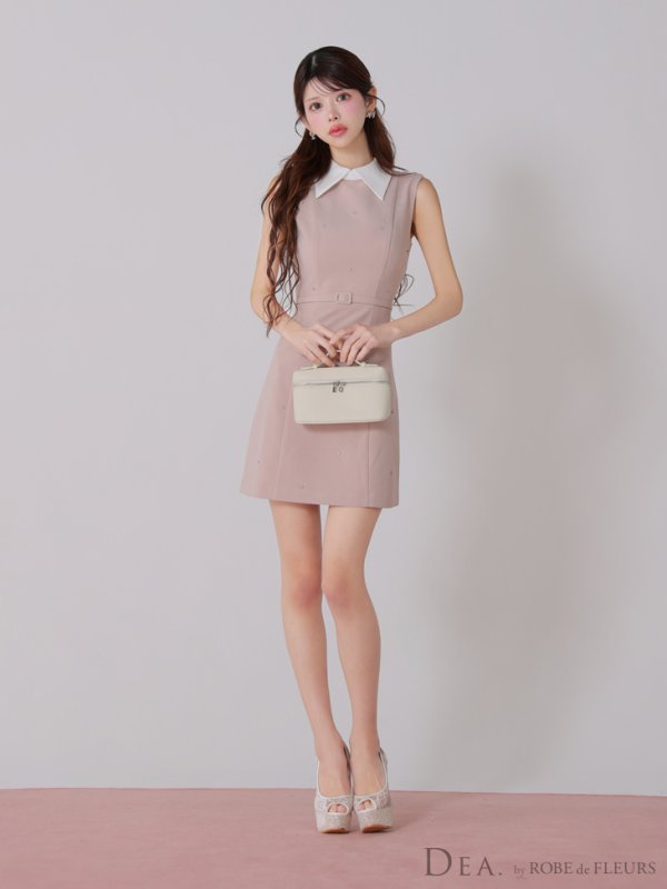 ピンクベージュ モデル:まりん 身長:164cm 着用サイズ:Sサイズ