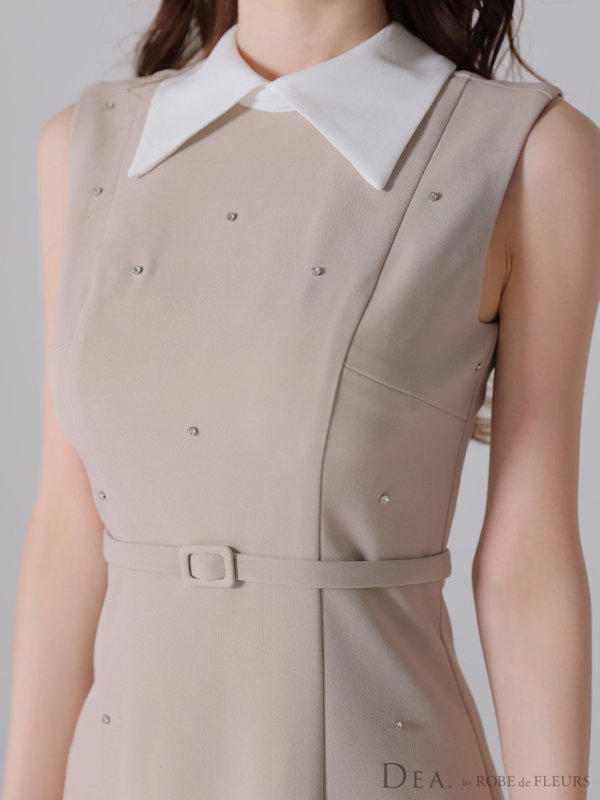 ベージュ モデル:ゆめ 身長:160cm 着用サイズ:Sサイズ