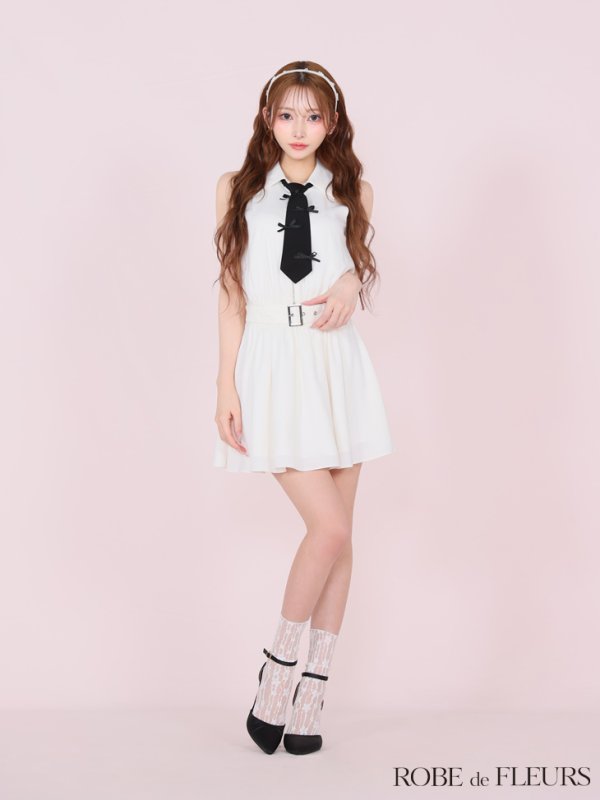 ホワイト モデル:まみ 身長:161cm 着用サイズ:Sサイズ