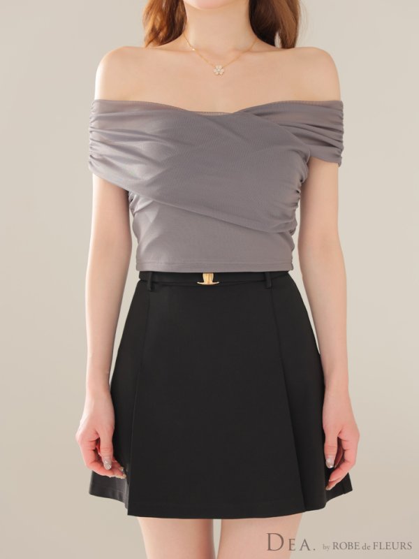 グレー モデル：ゆめ　身長：160cm　着用サイズ：Sサイズ